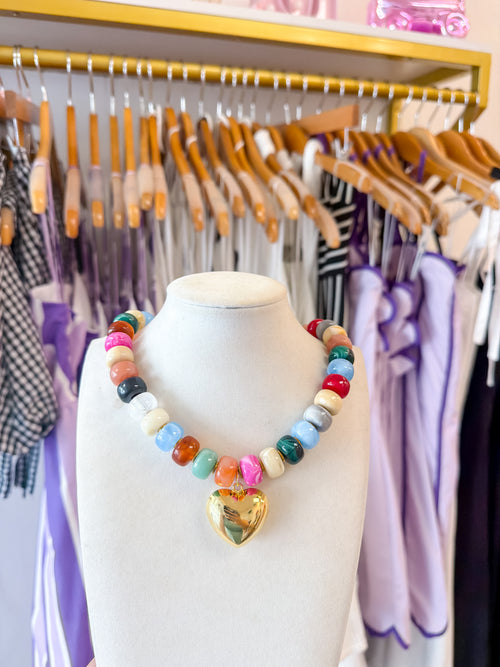 Caroline Necklace in Rainbow