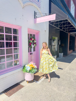 Give Me Lemons Midi Dress