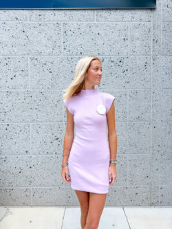 Hannah Mini Dress in Lavender