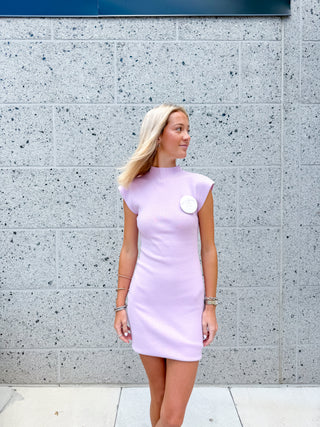 Hannah Mini Dress in Lavender