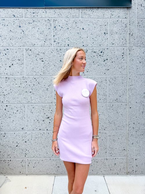 Hannah Mini Dress in Lavender