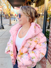 Load image into Gallery viewer, Freya Floral Puffer in Pink
