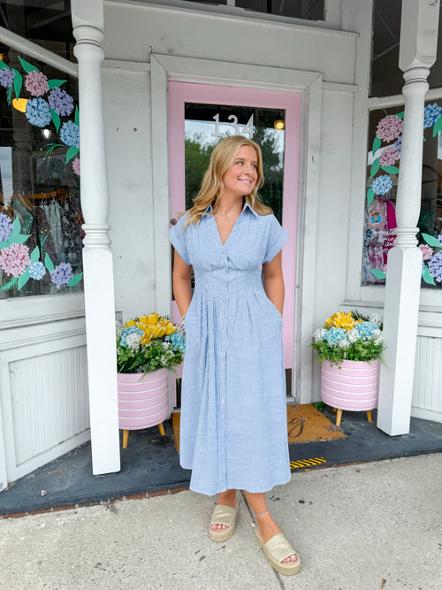 Sarah Midi Shirt Dress