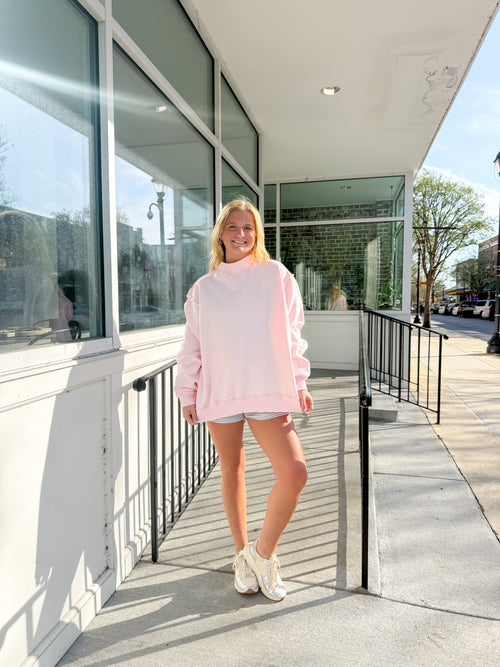 Solid Spring Mockneck