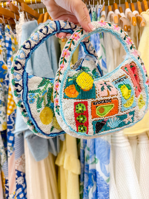 Coastal Beaded Handbag