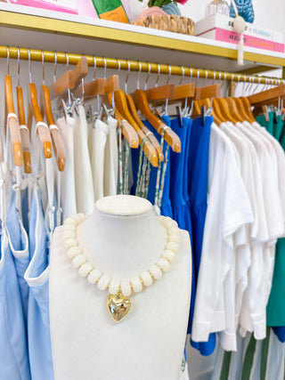 Caroline Necklace in Cream