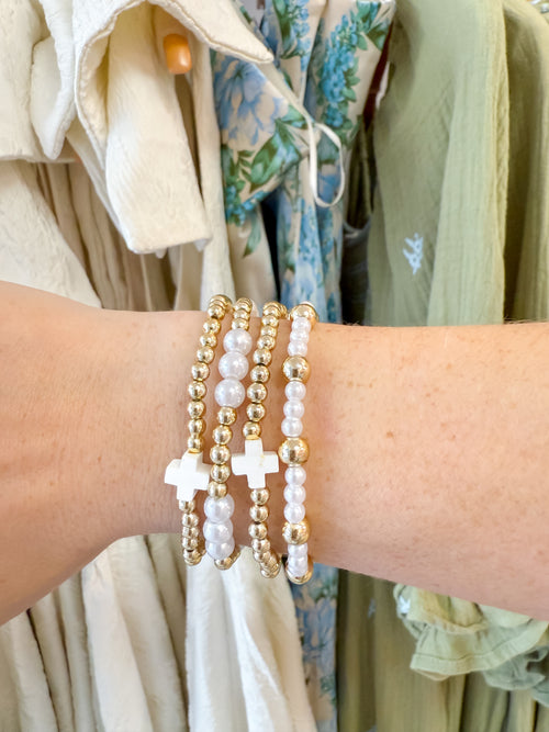 Cross Beaded Bracelet Pack