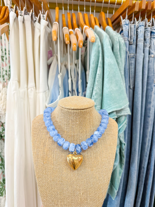 Caroline Necklace in Blue