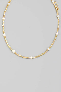 Beaded Pearl Necklace