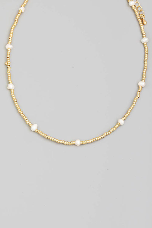 Beaded Pearl Necklace