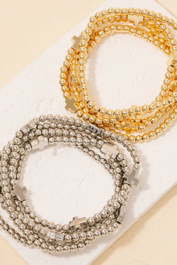 Cross Beaded Bracelet