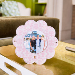 Chintz Rose Acrylic Round Picture Frame - Laura Park
