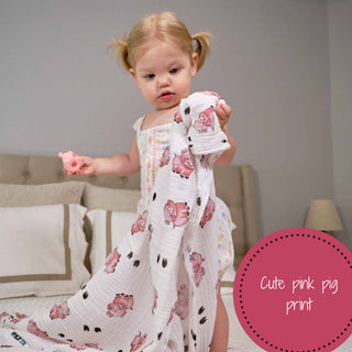 Oink Oink Swaddle Blanket