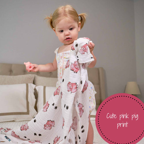 Oink Oink Swaddle Blanket