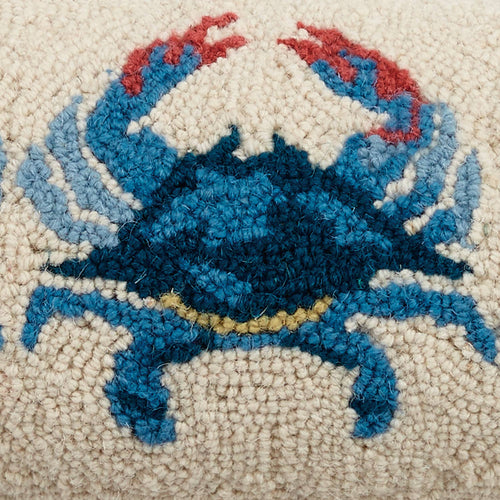 Triple Blue Crab Hook Pillow