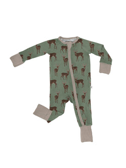Deer  - LS Convertible Zip PJs