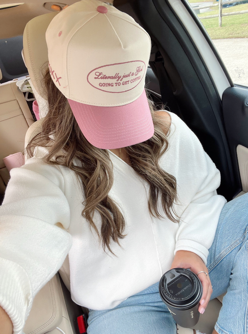 Literally Just a Girl - Mauve Vintage Trucker Hat