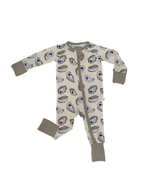 Coastal Oysters - Convertible Zip Pajamas