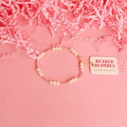 ILY Coastal Pearl Bracelet in Gold