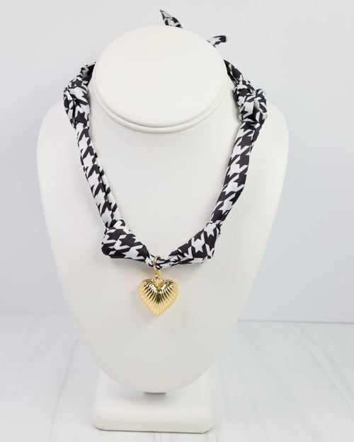 Sarah Scarf Charm Necklace